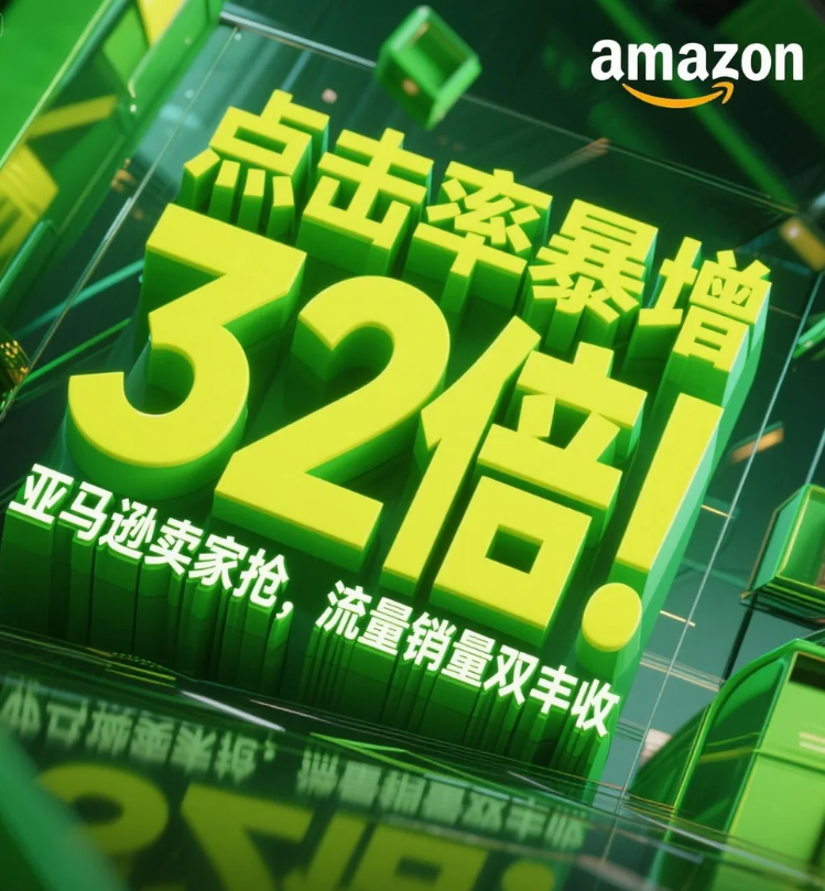 点击率暴增32倍！揭秘亚马逊“绿标”如何让卖家流量销量双丰收
